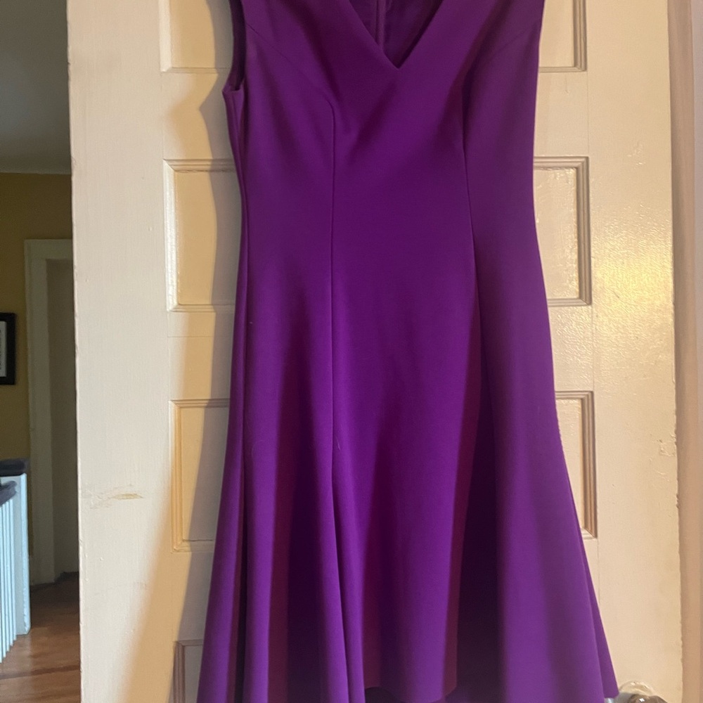 Elegant Purple Sleeveless Dress